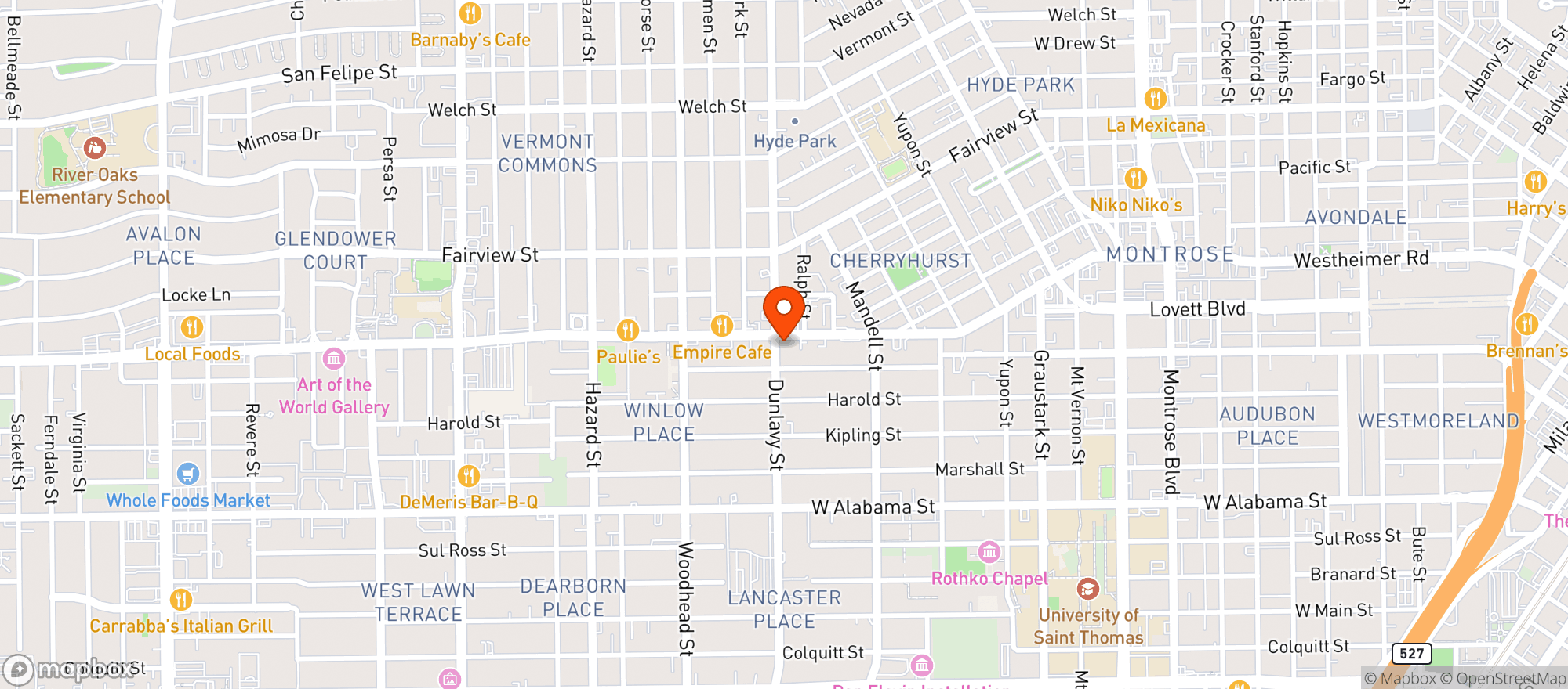 Map showing Bahama Mama - Montrose
