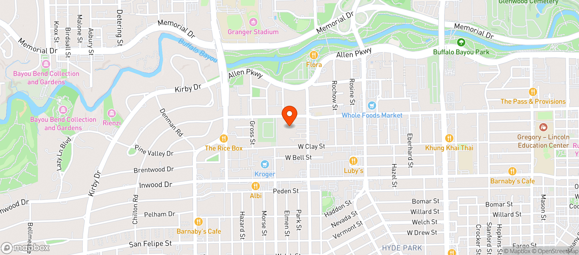 Map showing Flight Club