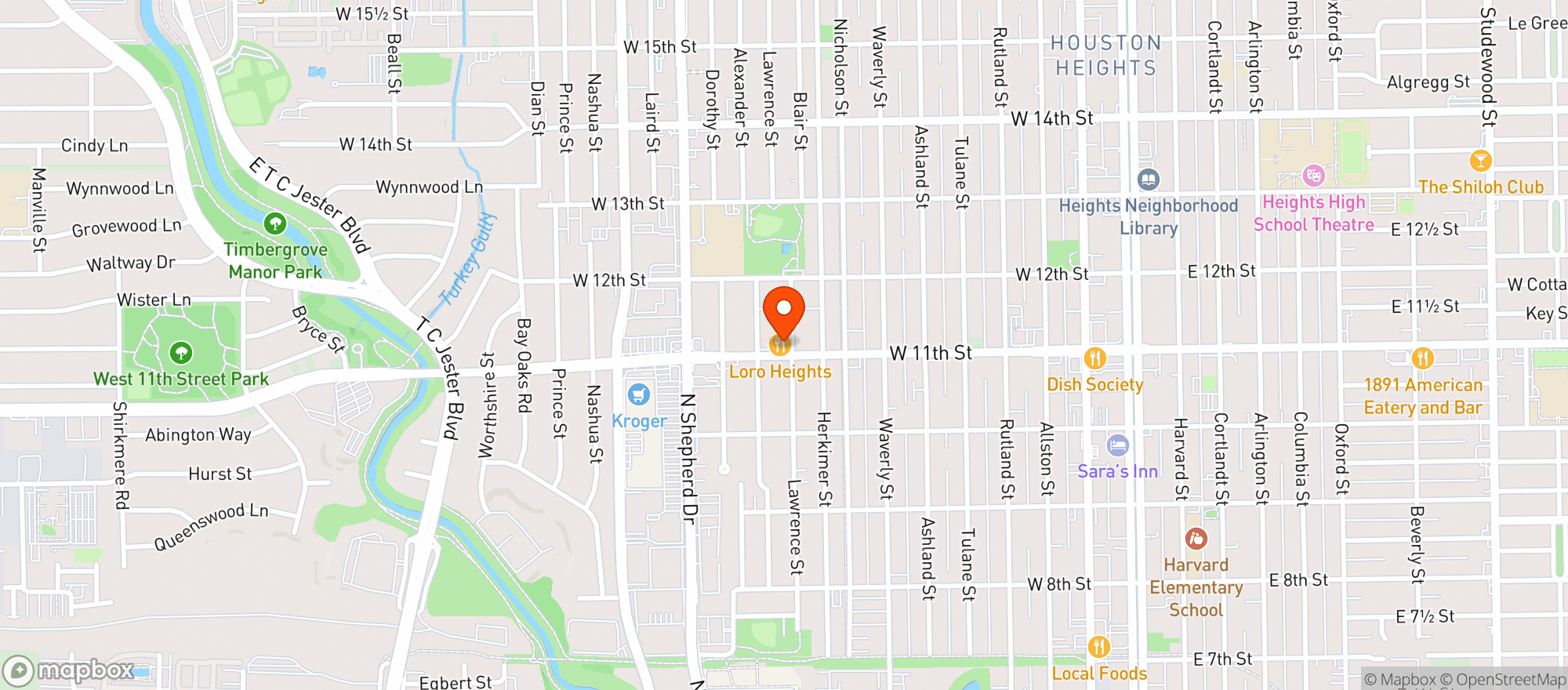 Map showing Loro Asian Smokehouse & #unk