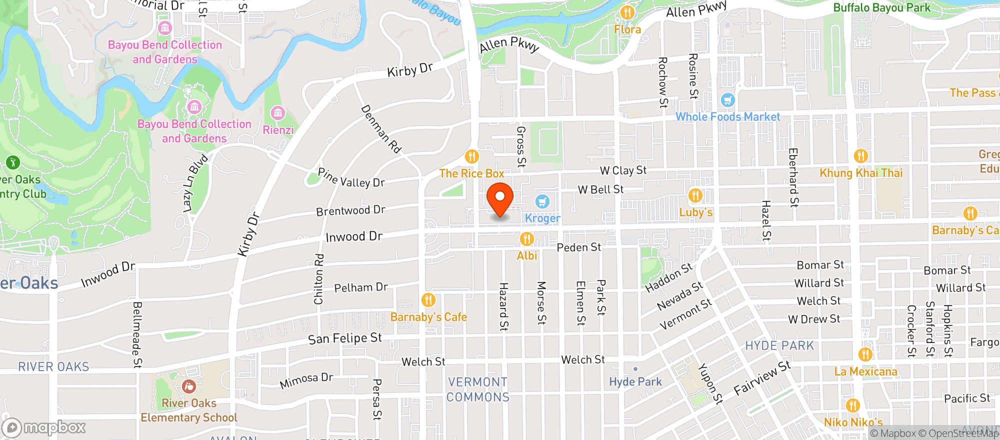 Map showing Brasserie 19