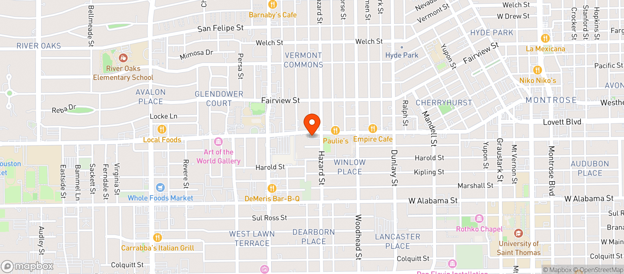 Map showing The Phonenix On Westheimer