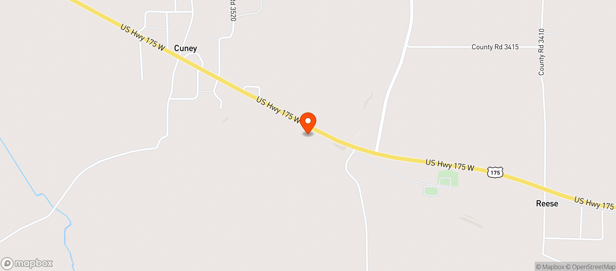 Map showing FAT DOGS CUNEY
