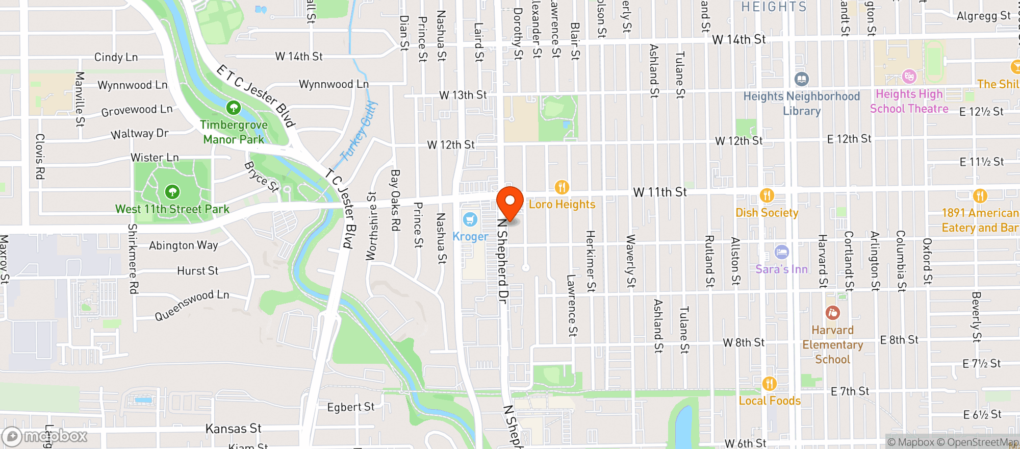 Map showing Longhorn Liquor #13