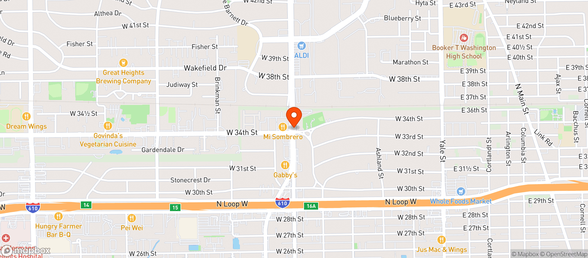 Map showing POUR 'N MORE LIQUOR #1