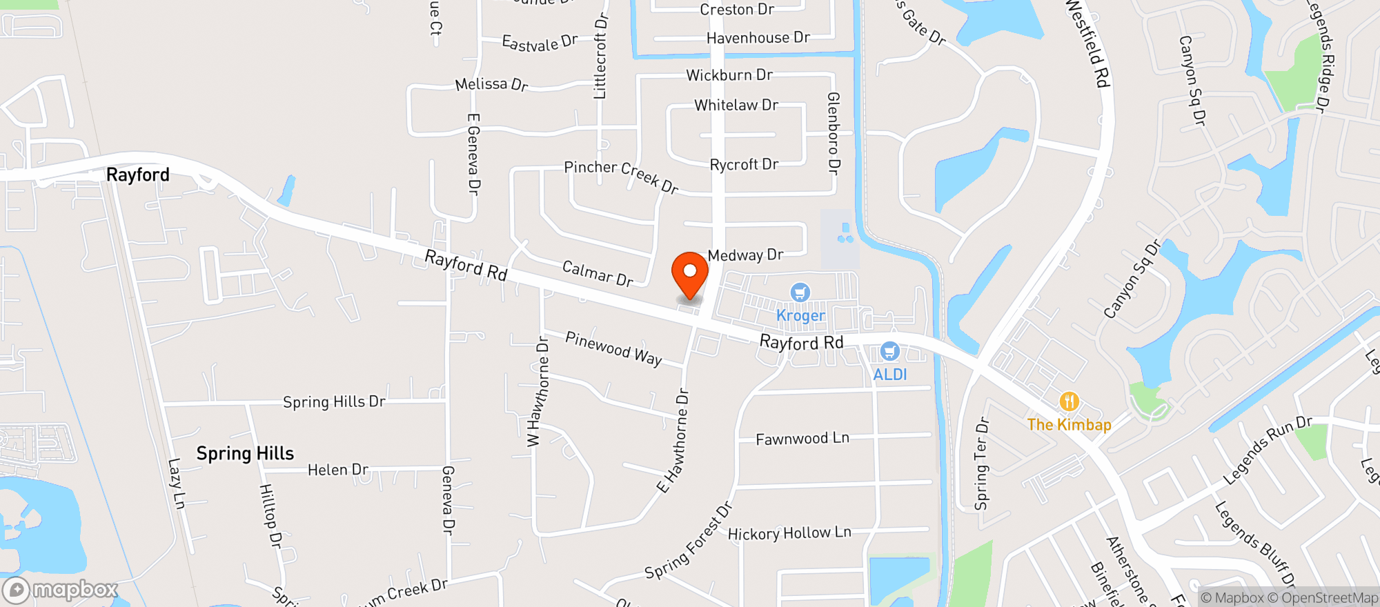 Map showing Bahama Mama - Rayford