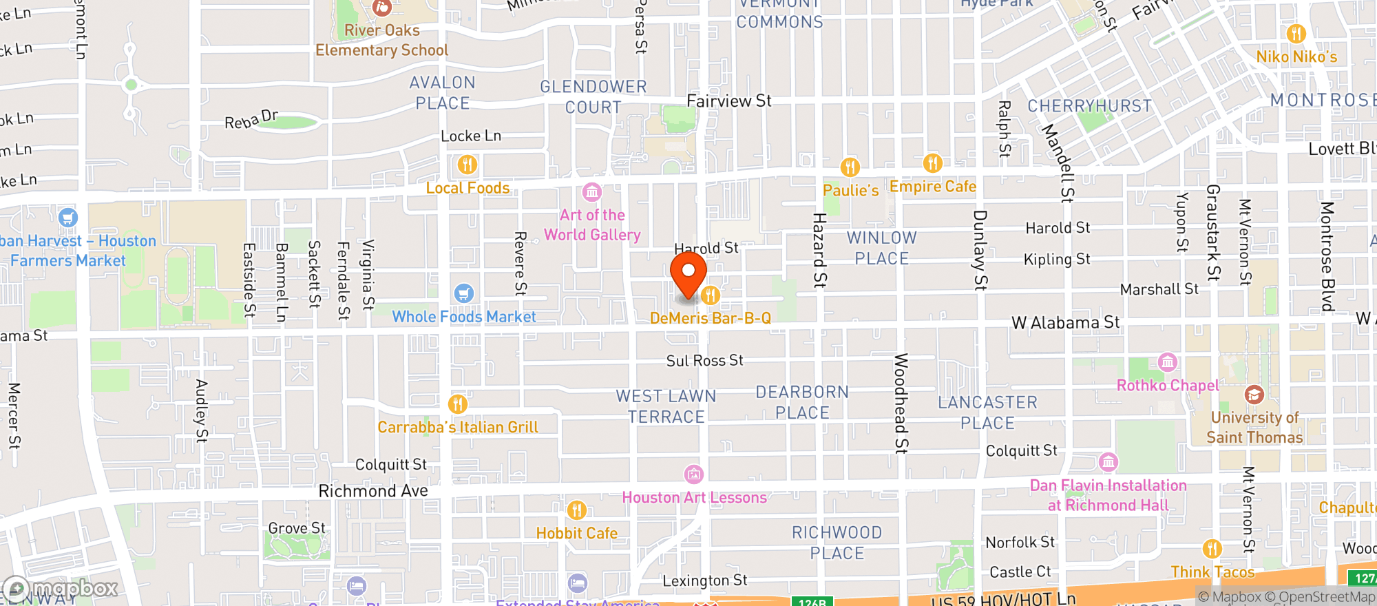 Map showing Trader Joes #426