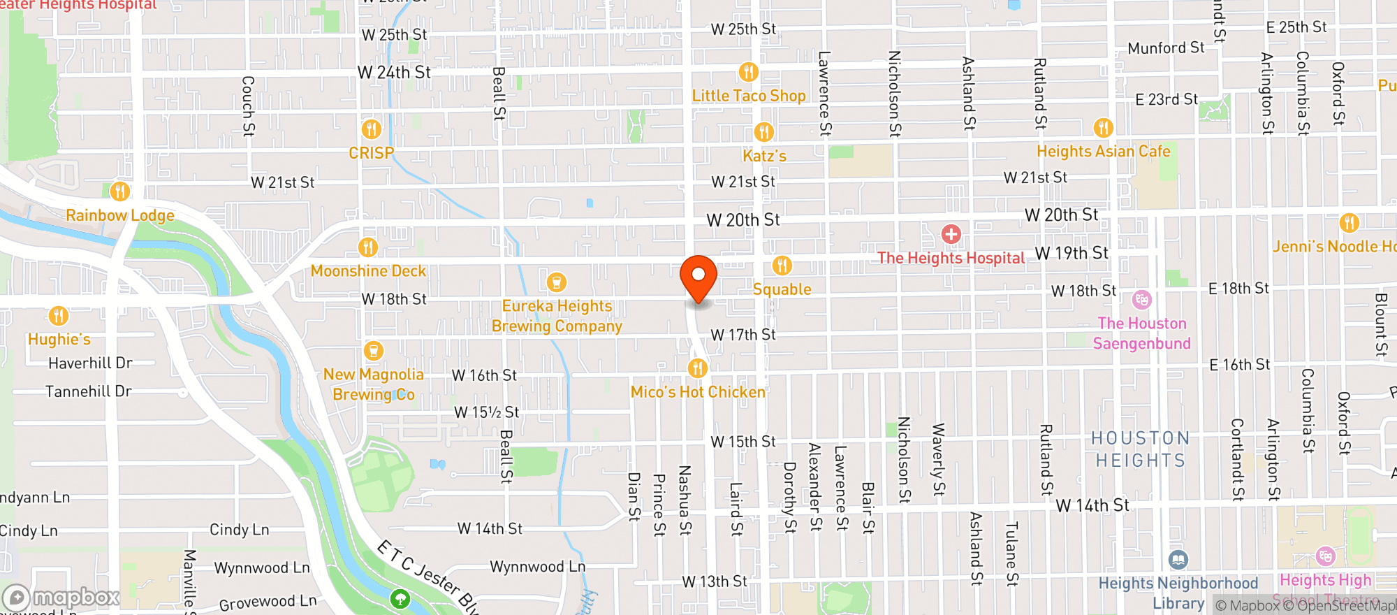 Map showing Cbd Apothecary - 18th