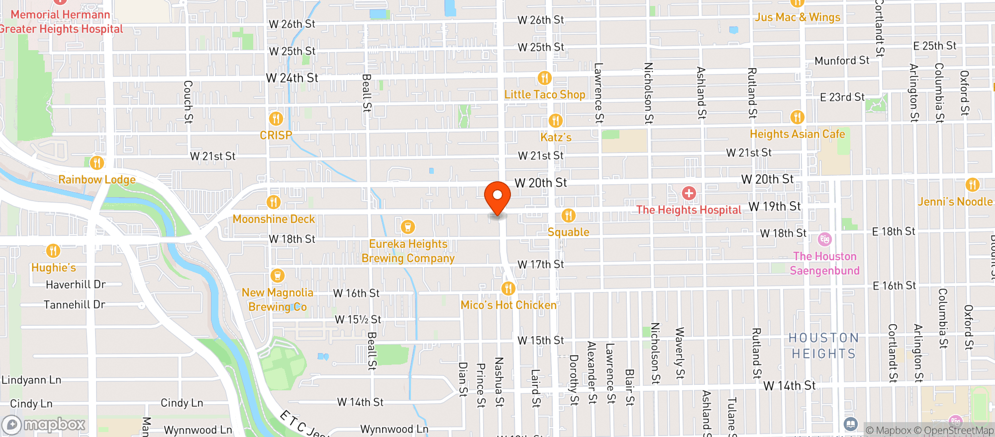 Map showing The Kid