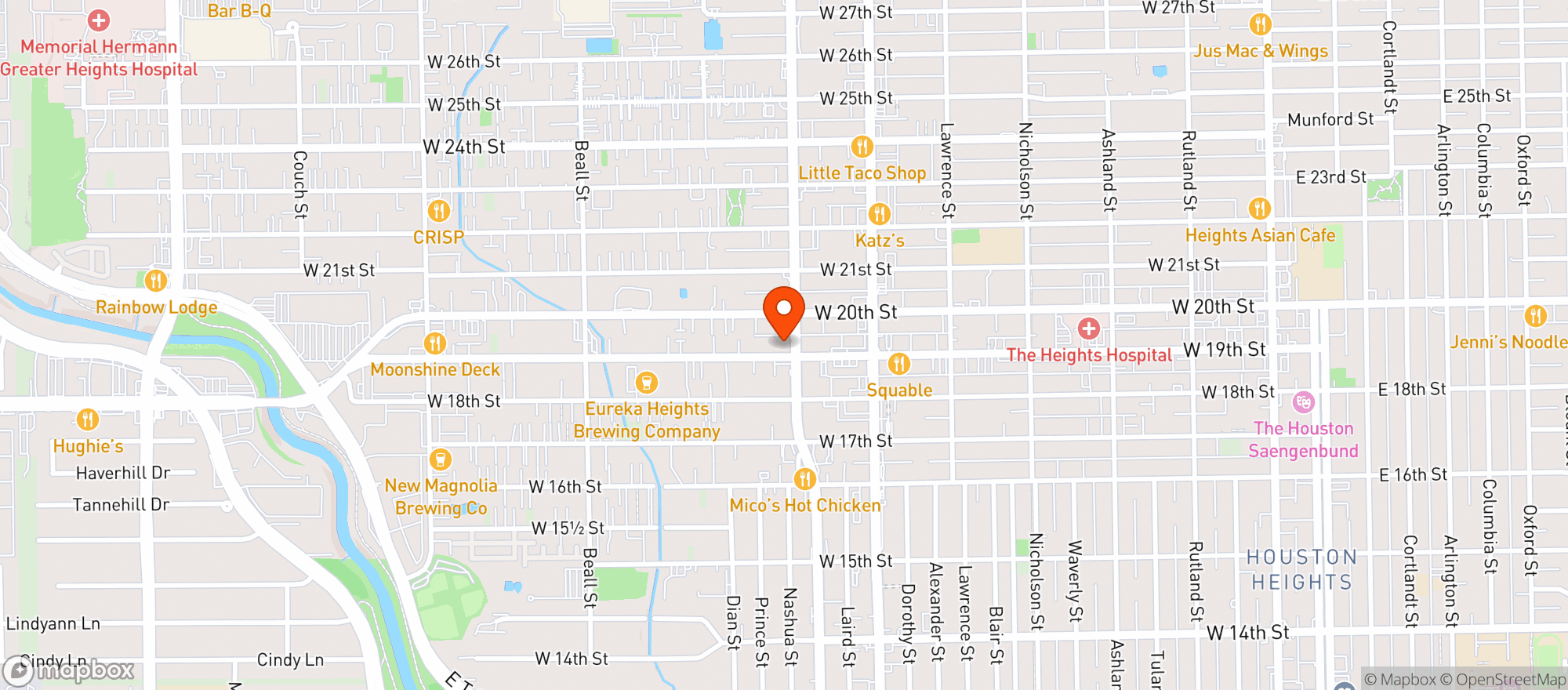 Map showing Amsterdam Co Coffeehouse