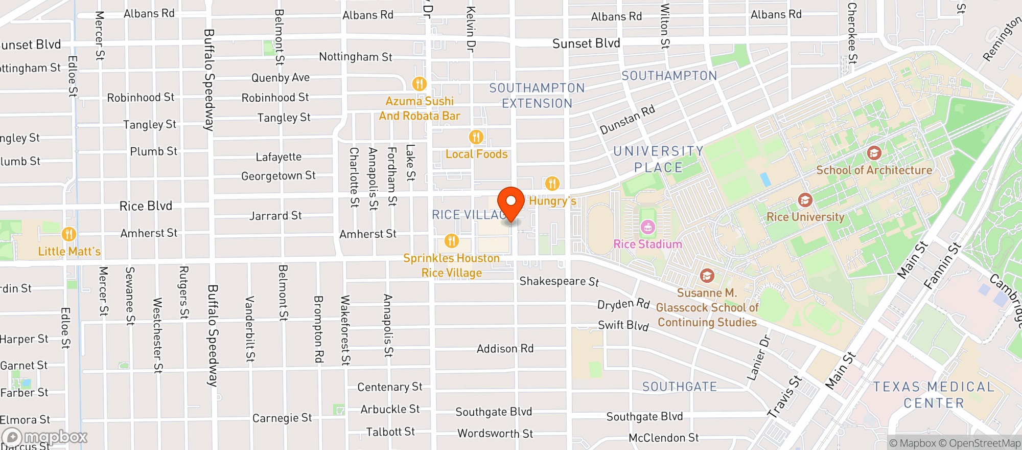 Map showing Hopdoddy Burger Bar