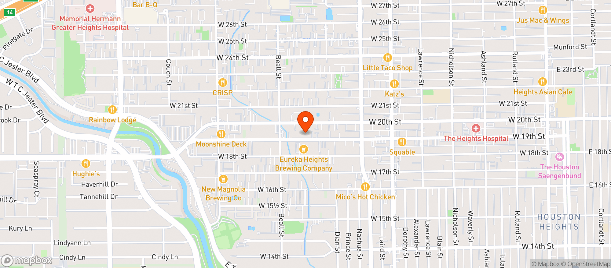 Map showing Big Star Bar