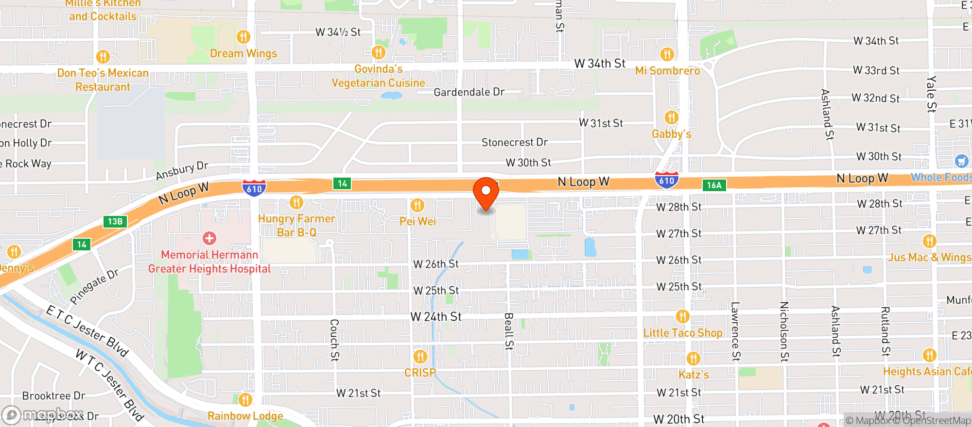Map showing Dove Law Firm