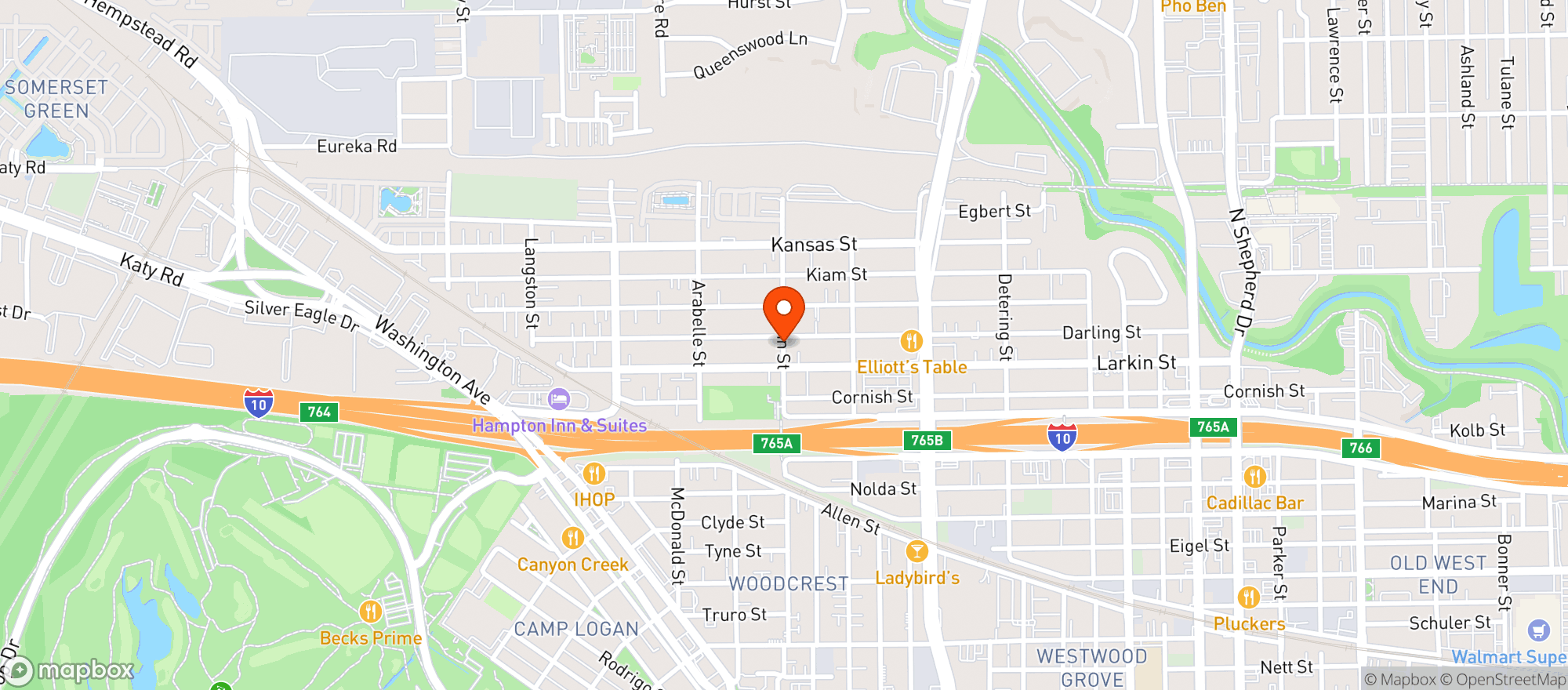 Map showing Cohn Corner Store