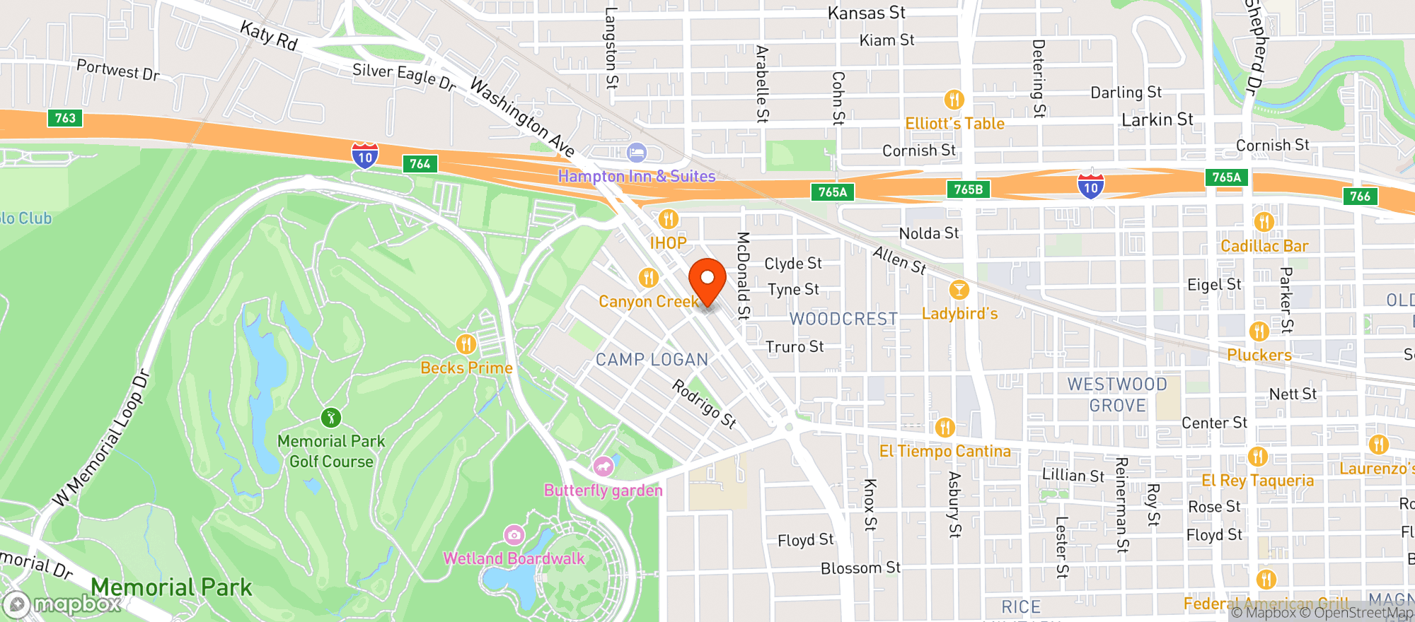 Map showing Pacific Coast Tacos