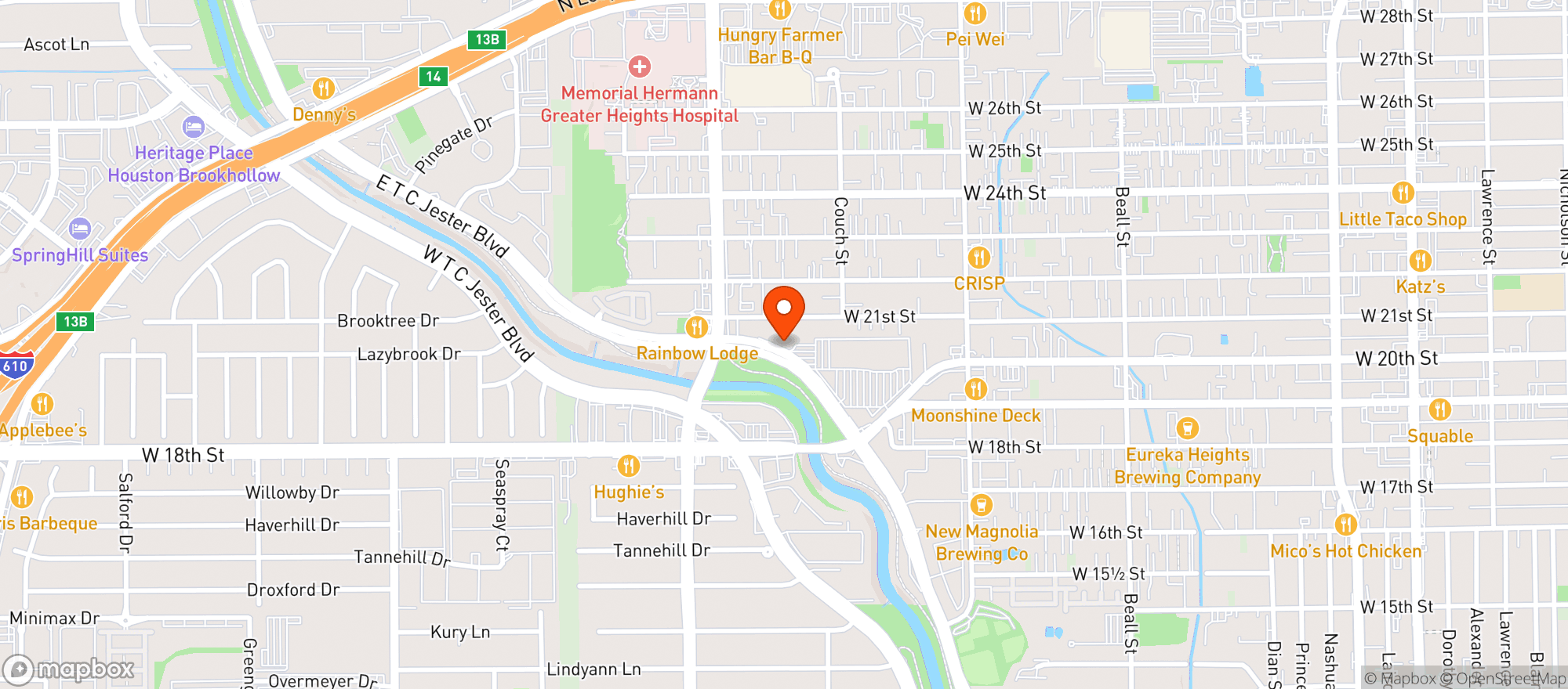 Map showing Long Weekend