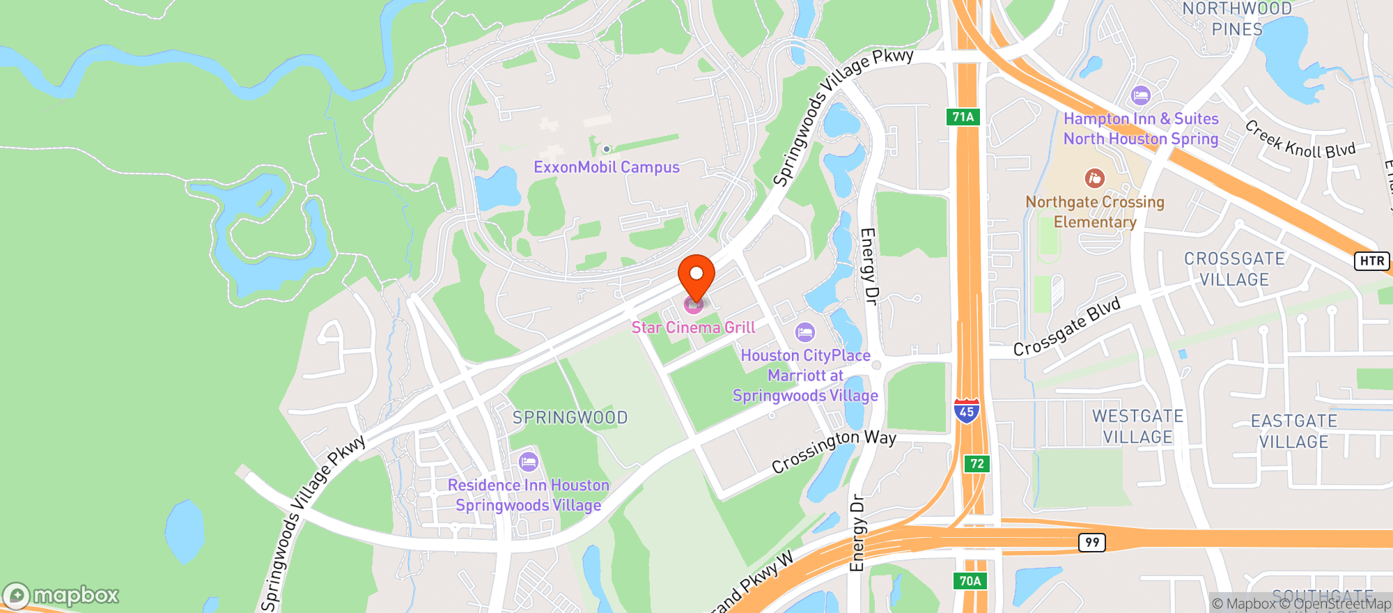 Map showing STAR CINEMA GRILL