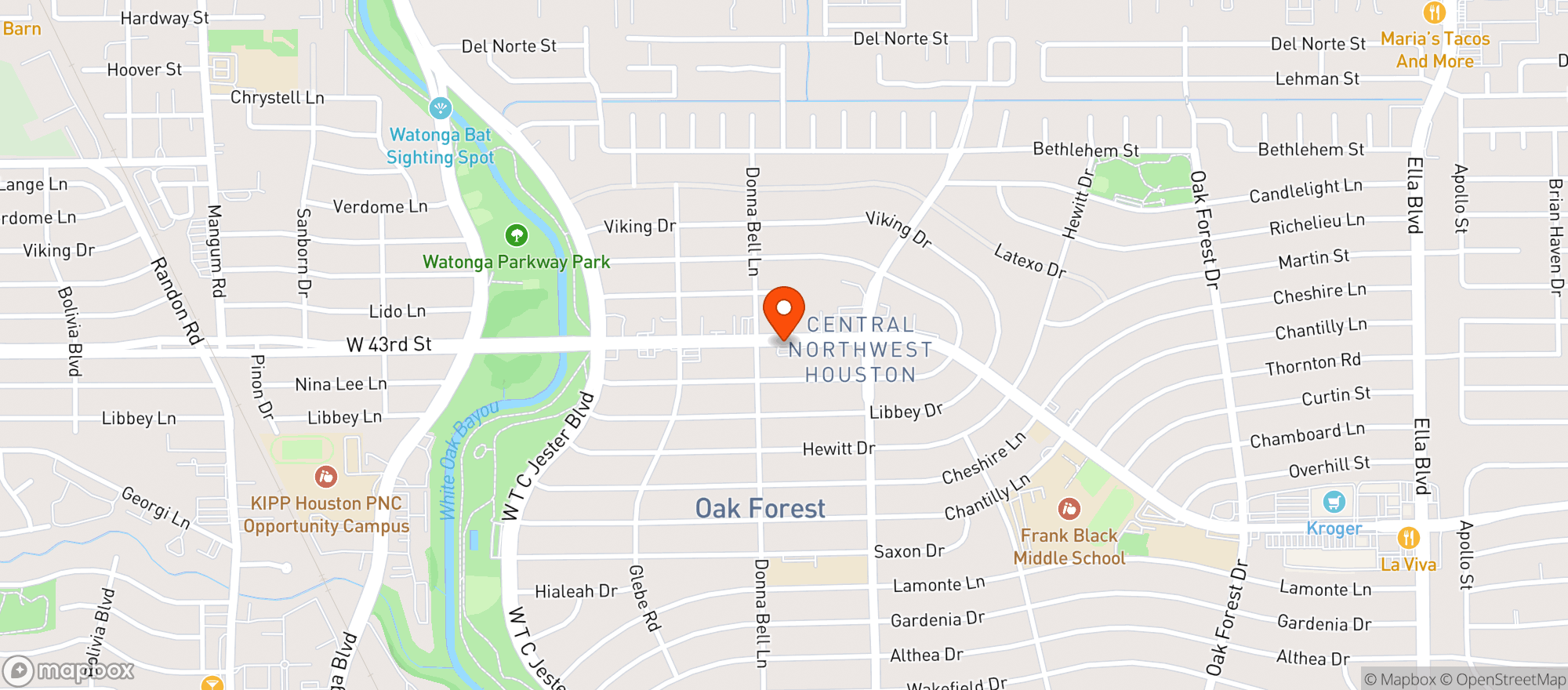 Map showing Cst Brands Corner Store