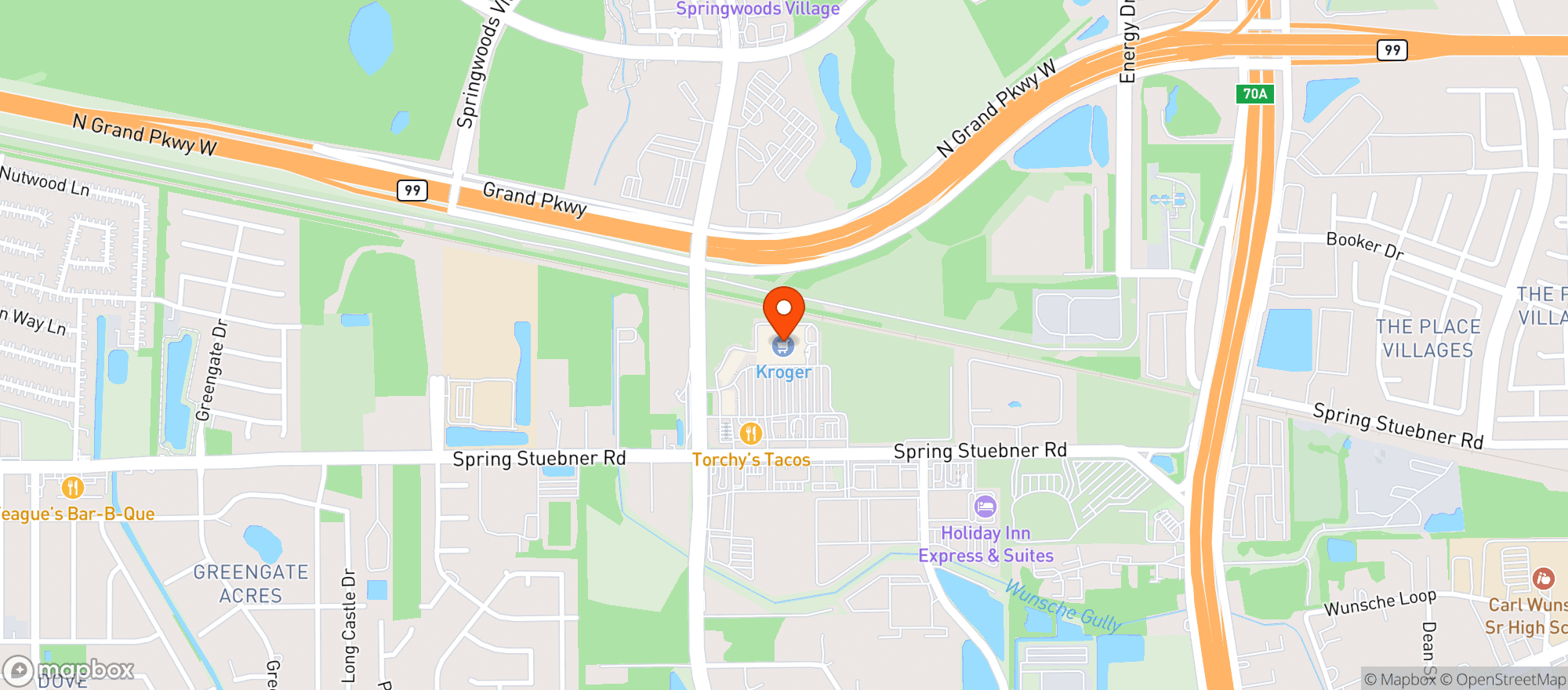 Map showing Kroger