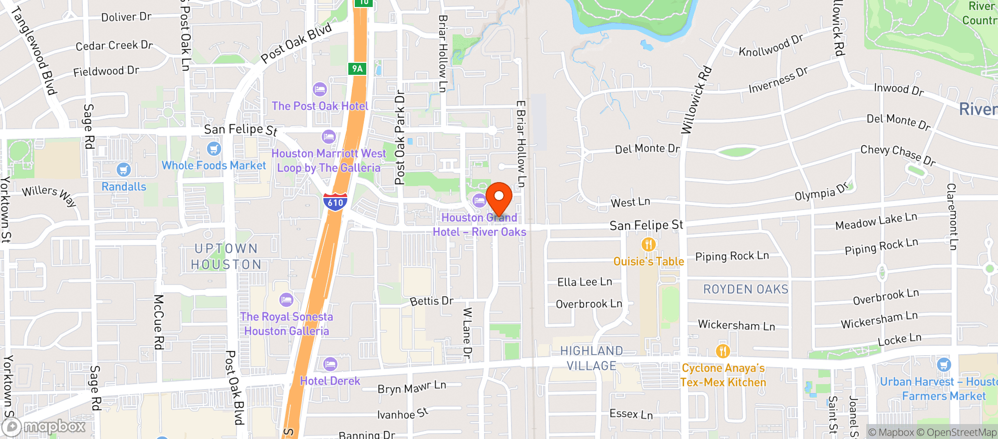 Map showing Christys Liquor