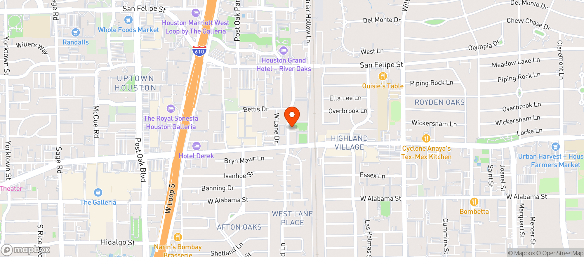 Map showing Little Rey