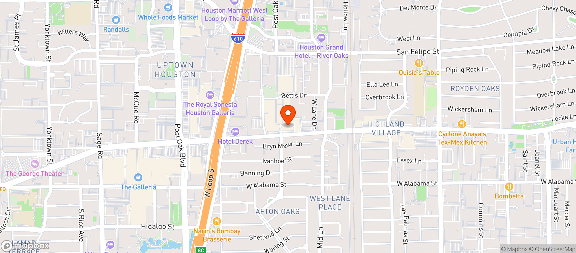 Map showing Hopdoddy Burger Bar