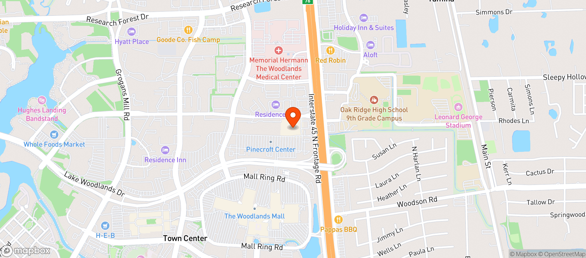 Map showing Target