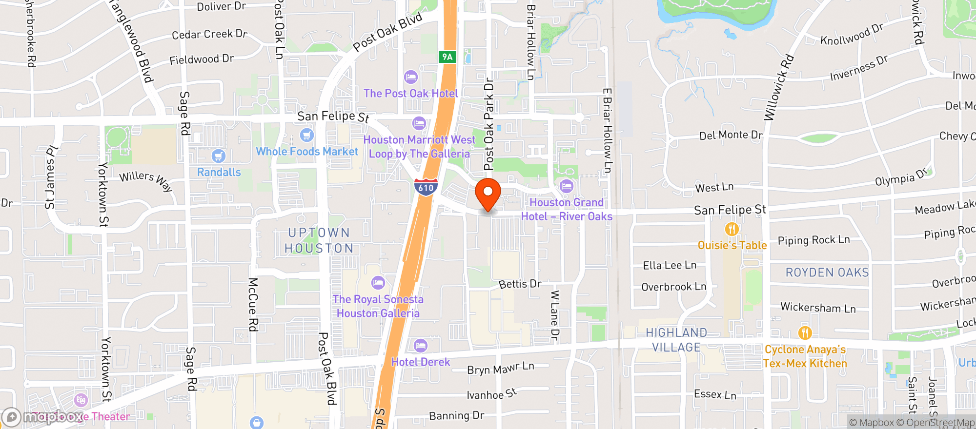 Map showing Target Store