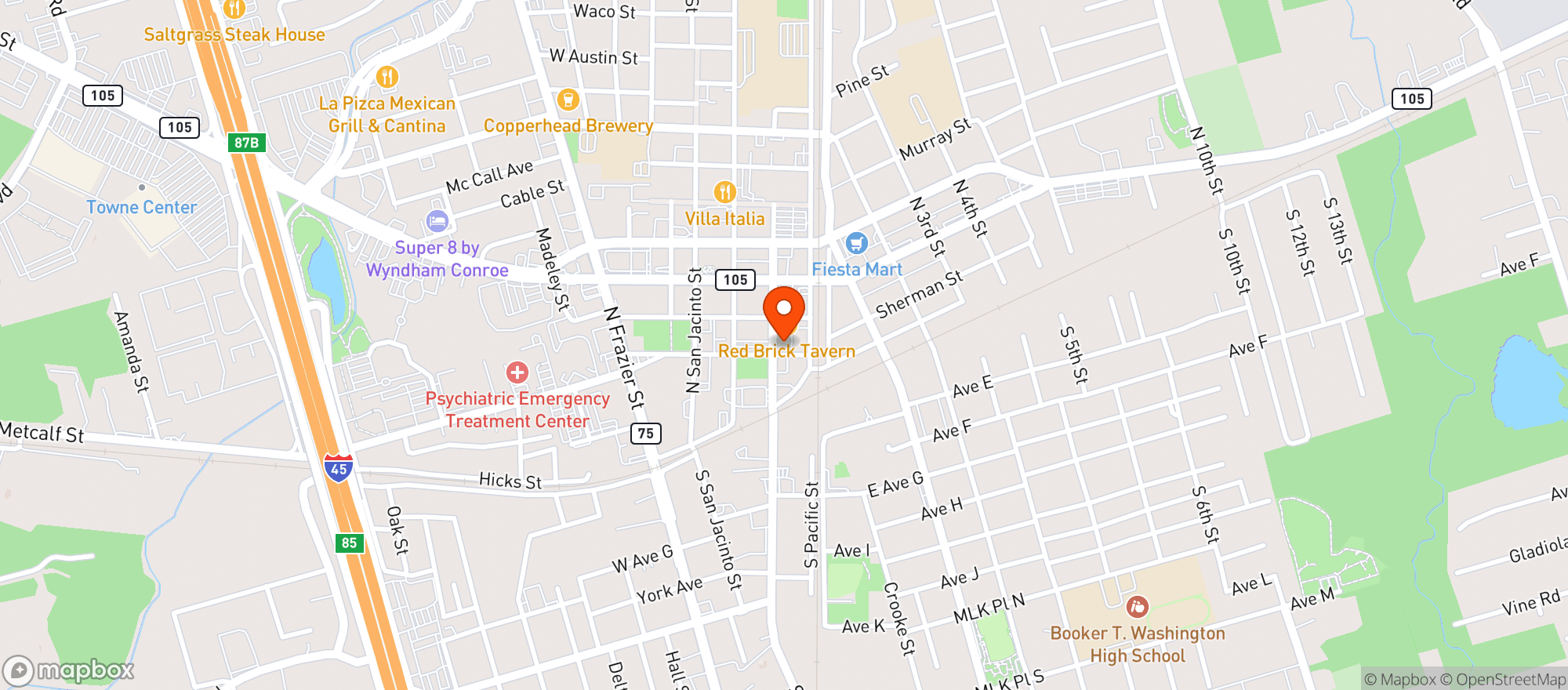 Map showing Venue 202