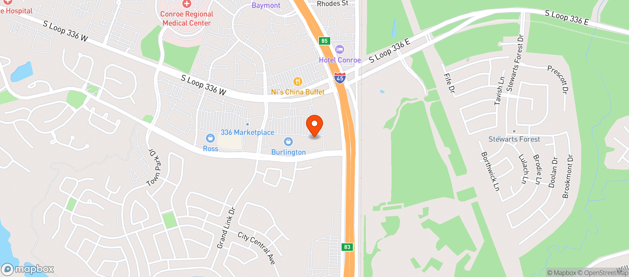 Map showing Total Wine & More