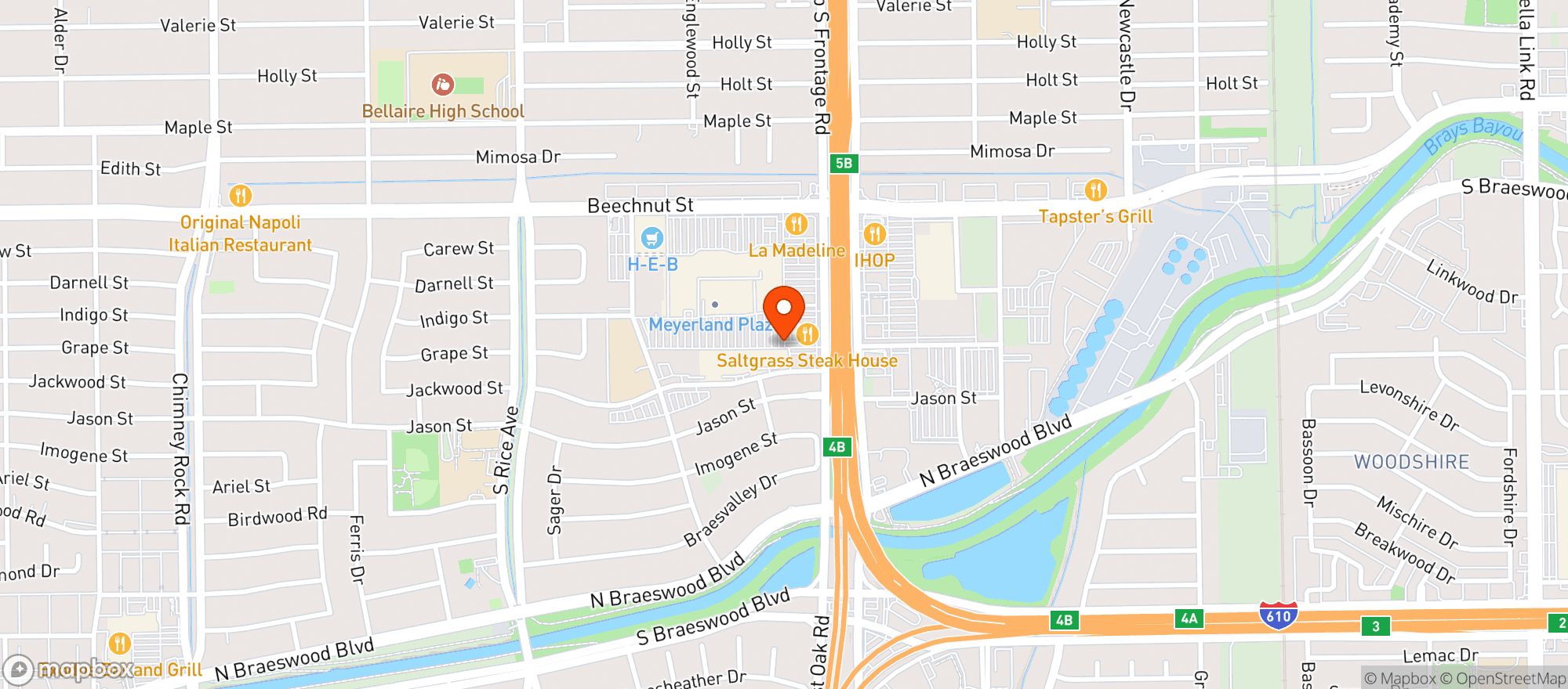 Map showing Target Store