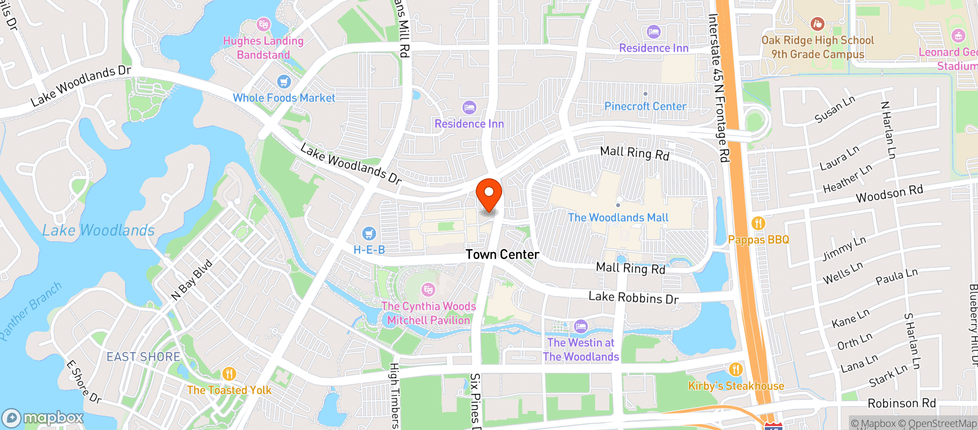 Map showing Hyatt Centric