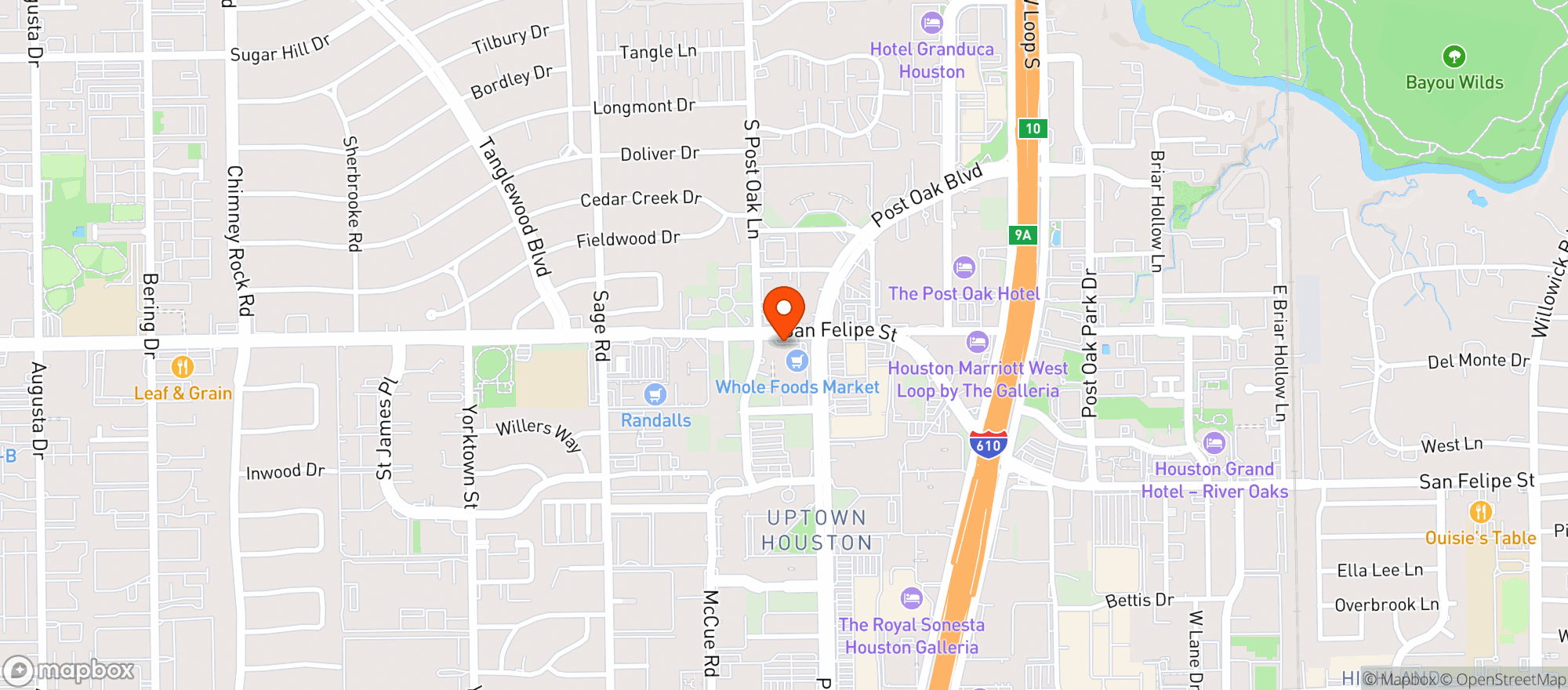 Map showing Whole Foods Market #10251