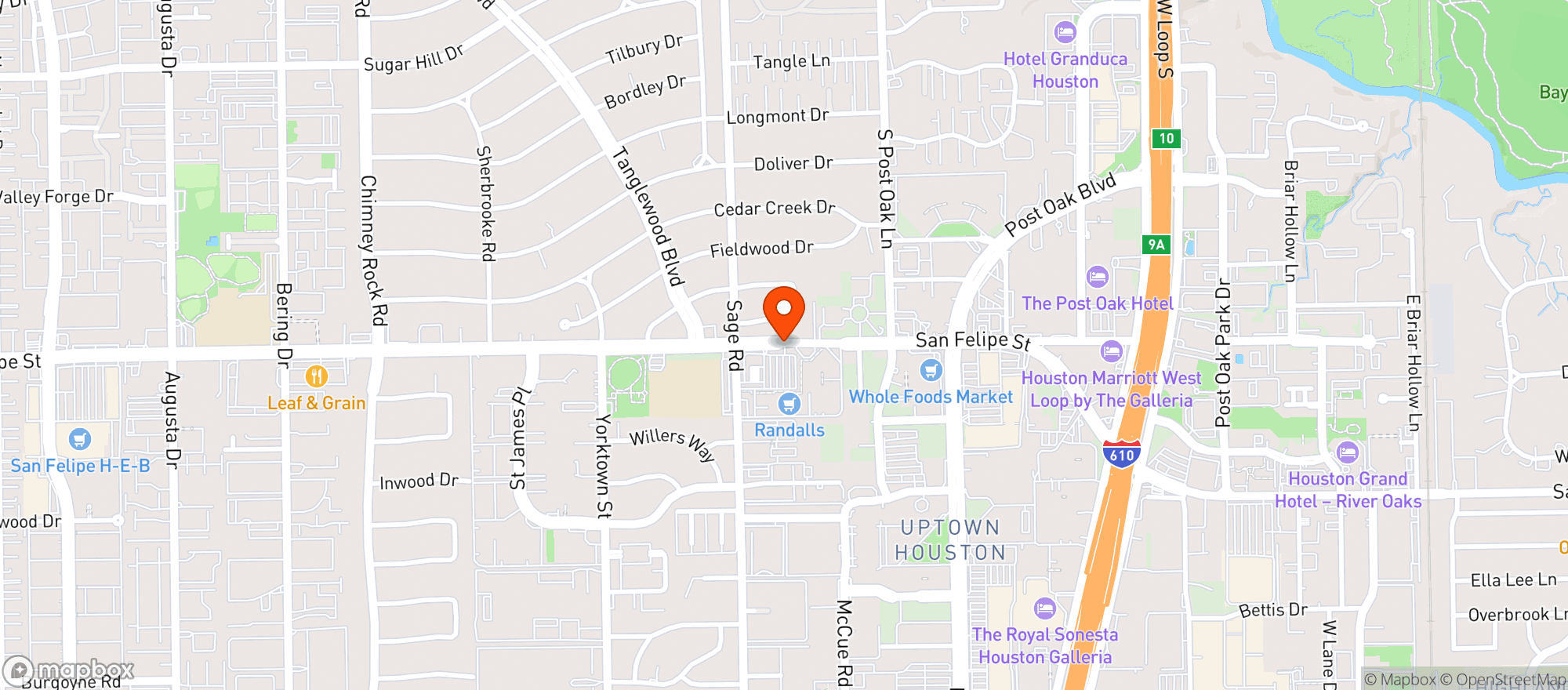 Map showing Randalls Food Market