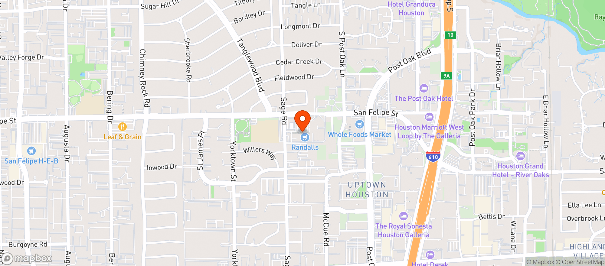 Map showing Akiko Sushi