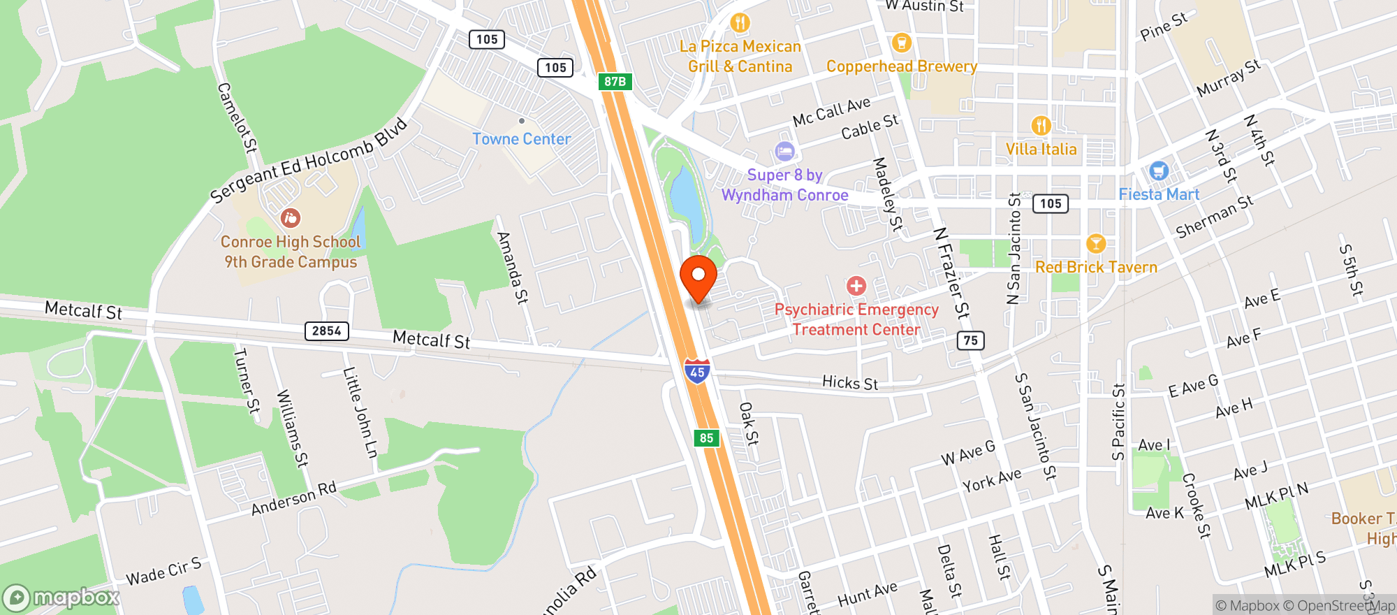 Map showing Hippie Hemp CBD