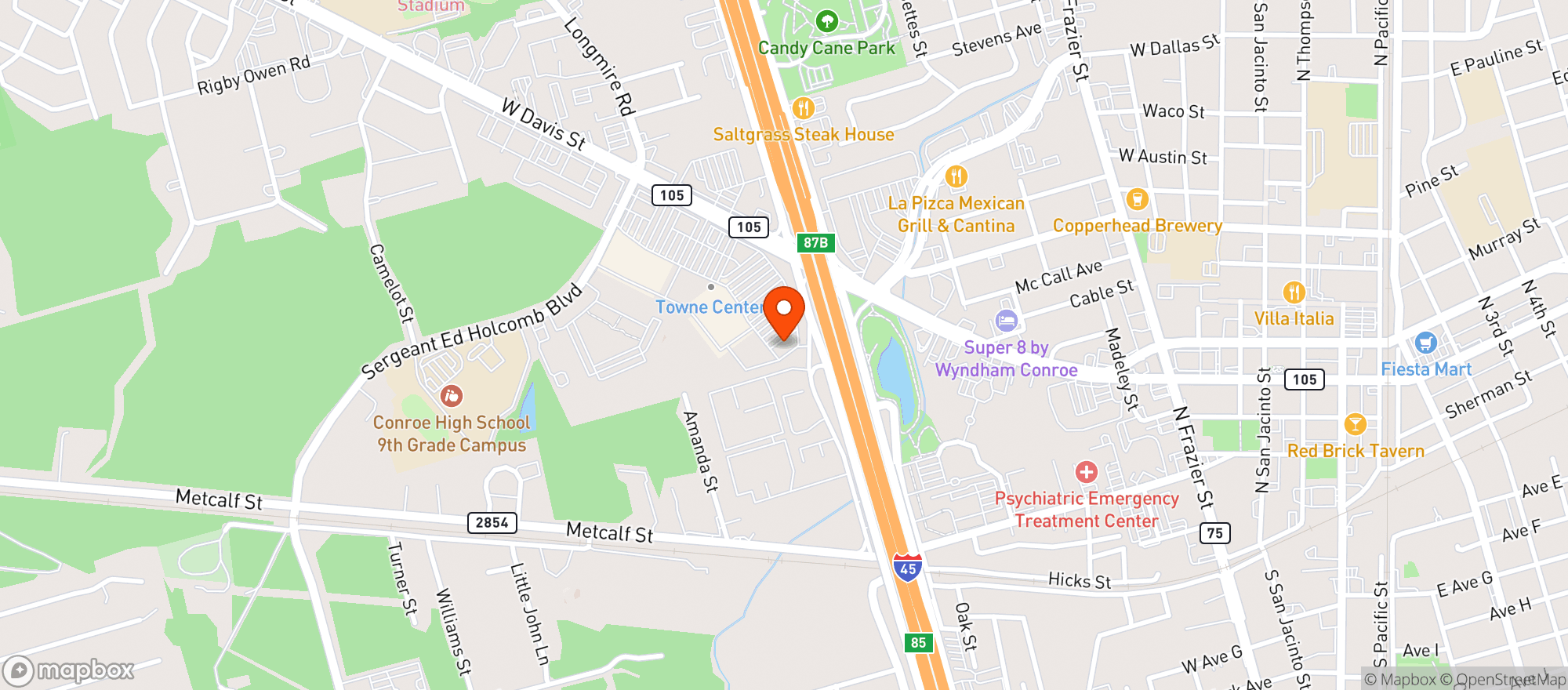 Map showing Gnc - 1011 - Towne Center East
