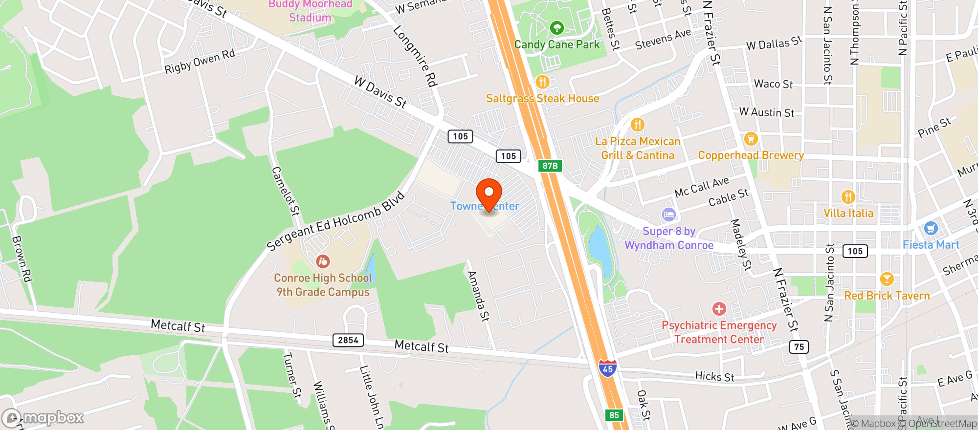 Map showing Target