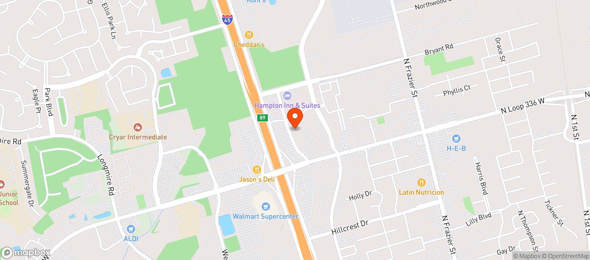 Map showing Houston (034) - 00357 - 336 North