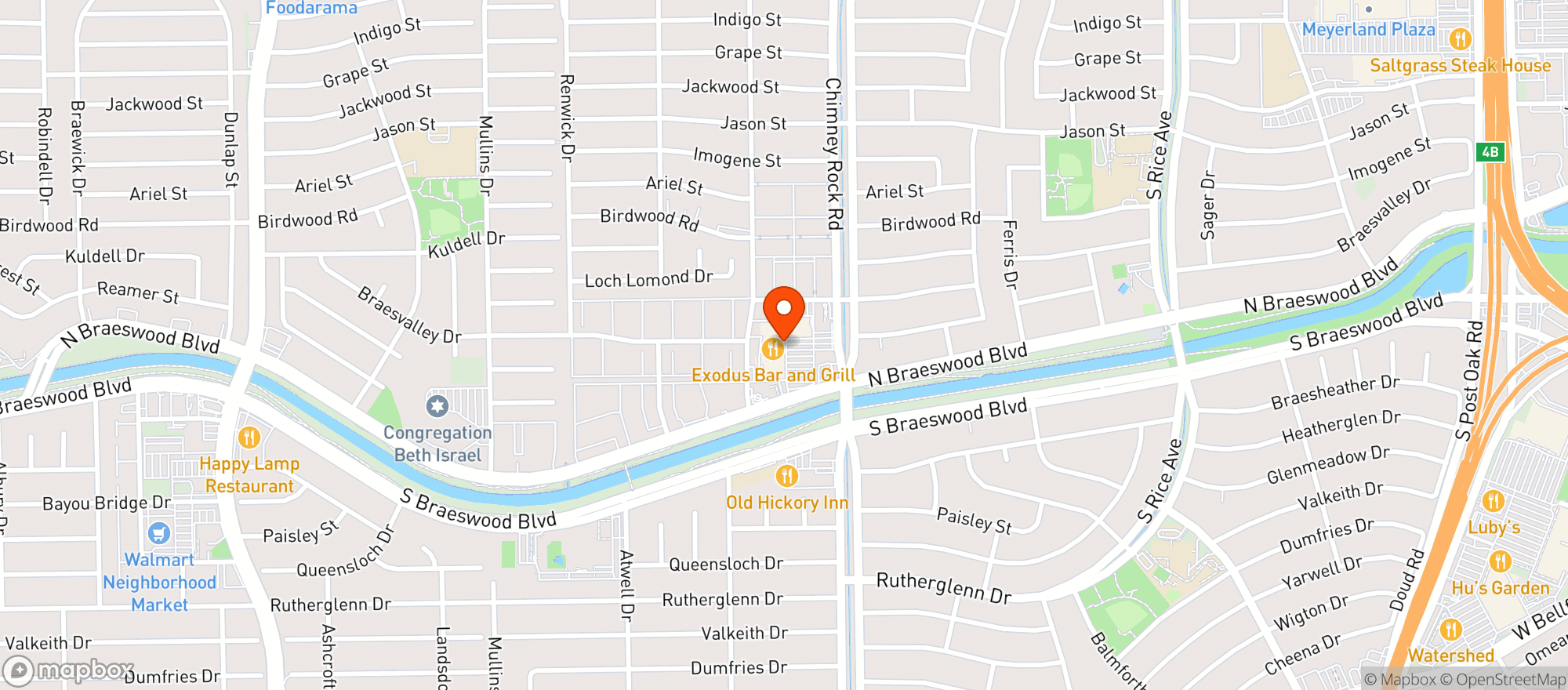 Map showing C K Liquor