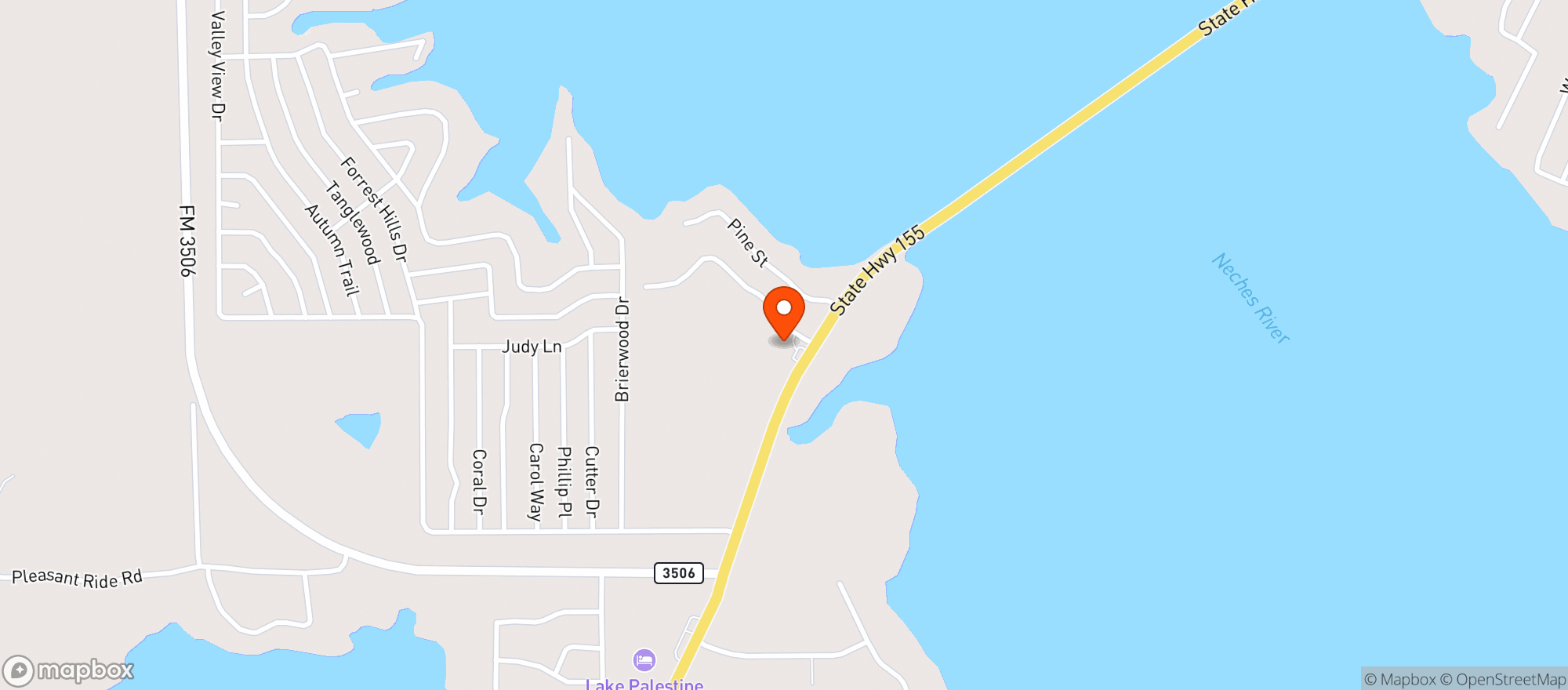 Map showing FAT DOGS COFFEE CITY