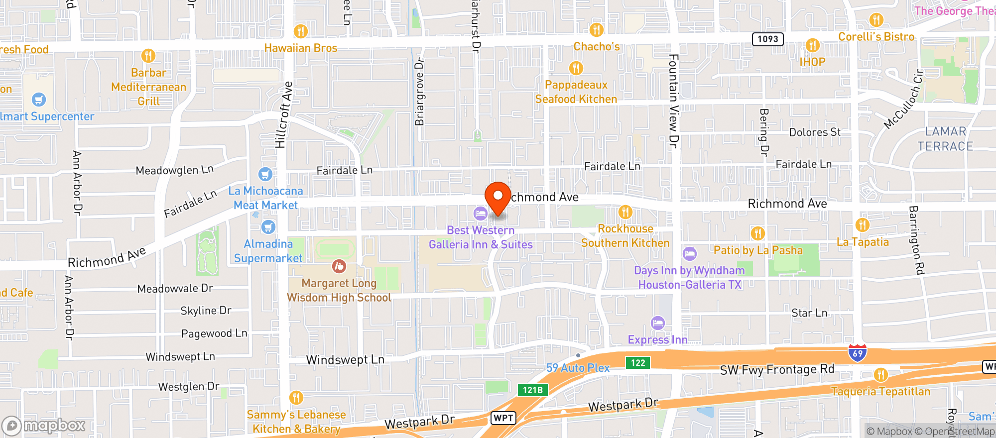 Map showing Amigo