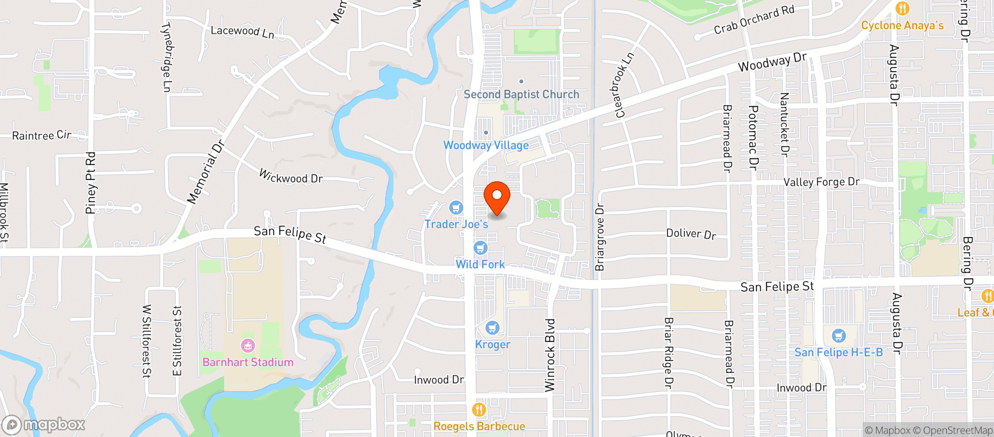 Map showing Whole Foods Market | Voss