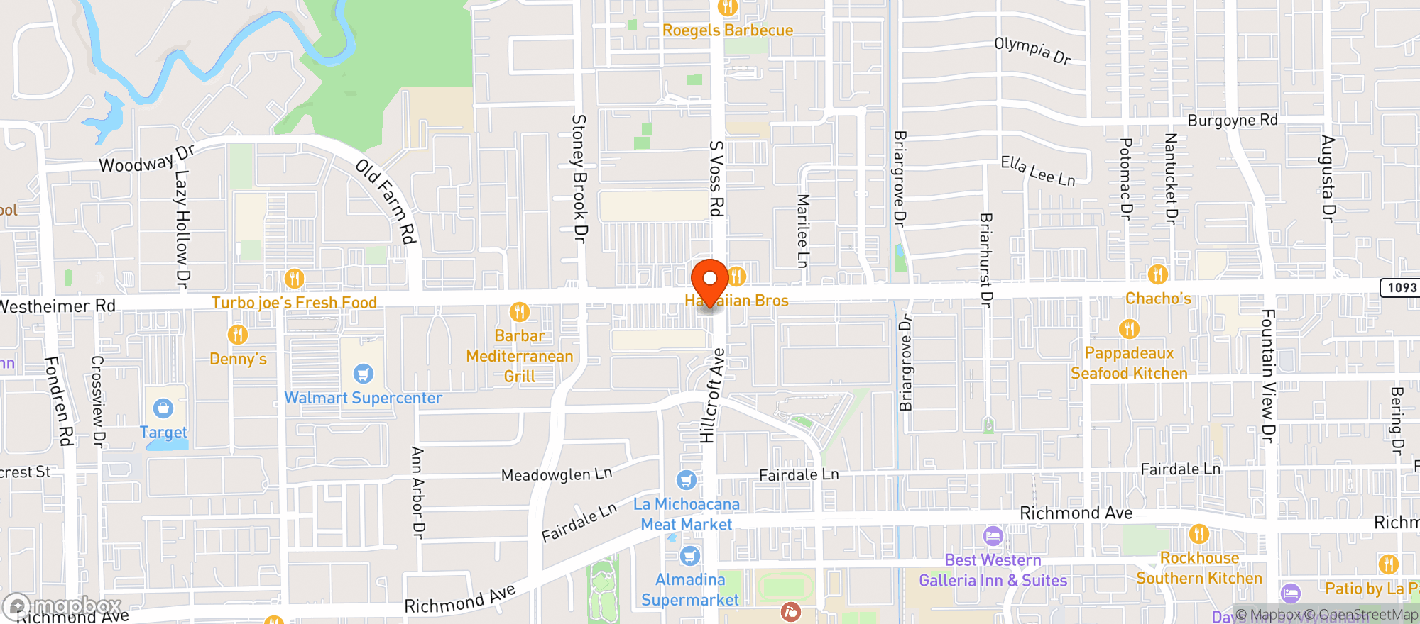 Map showing Vitamin Shoppe - Houston Westheimer