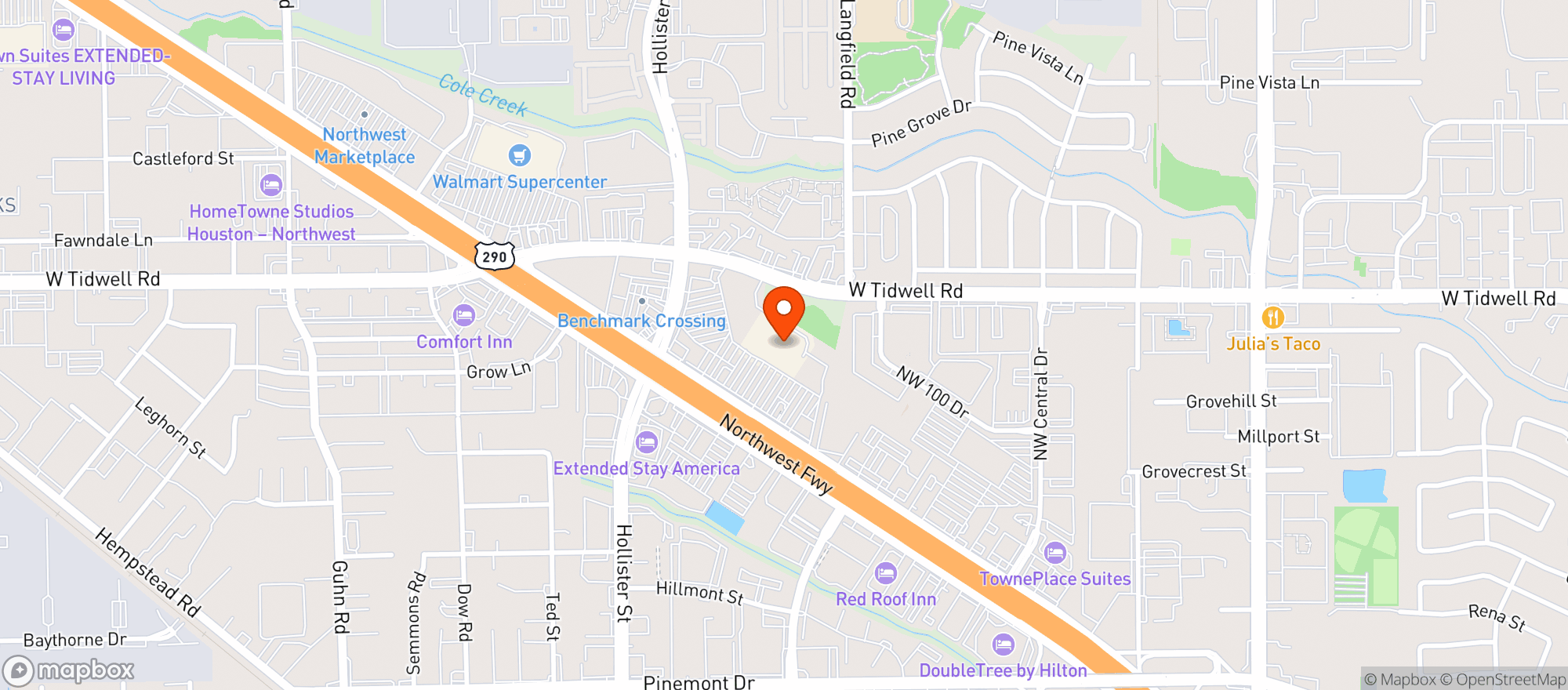 Map showing Target