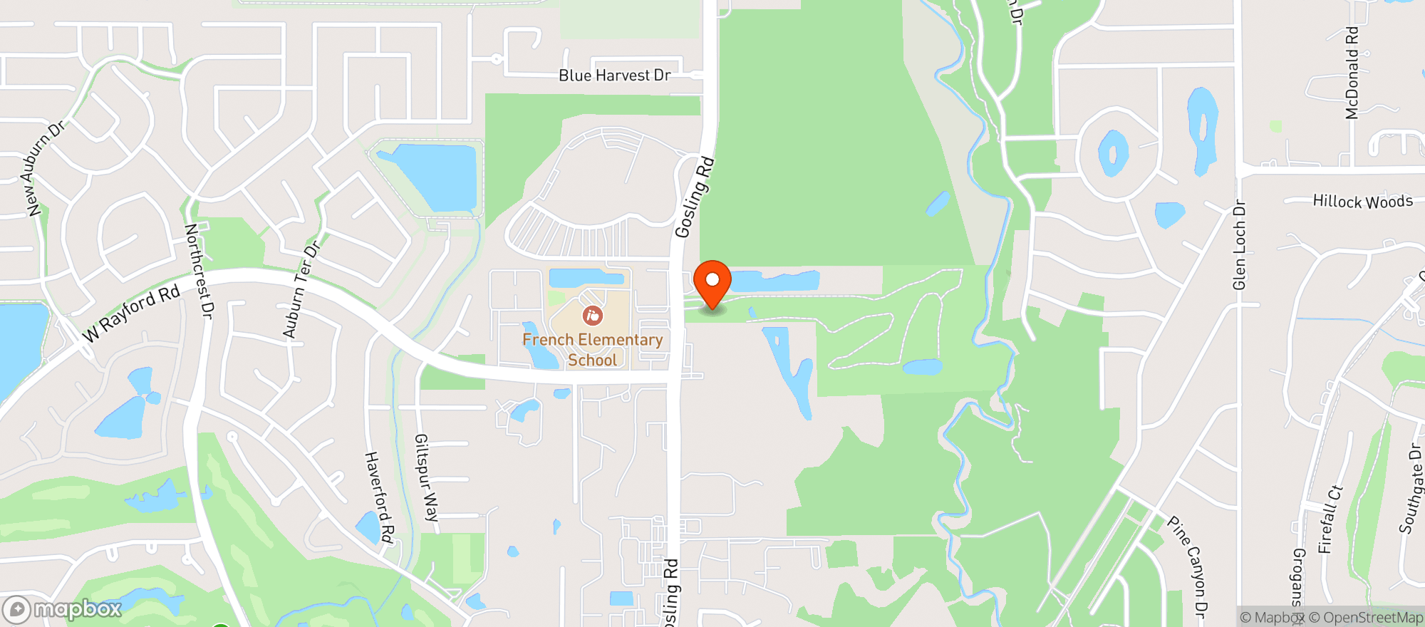 Map showing Spring Valley