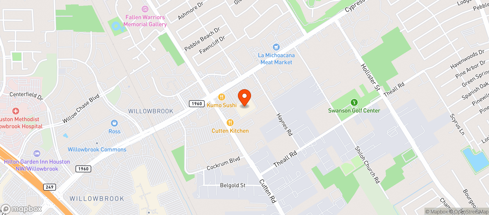 Map showing Target