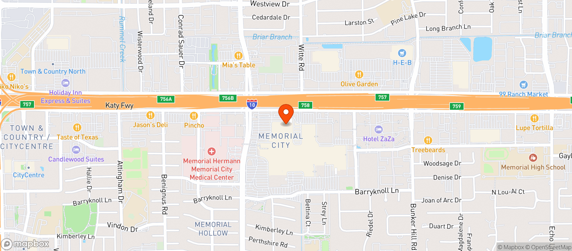 Map showing Target
