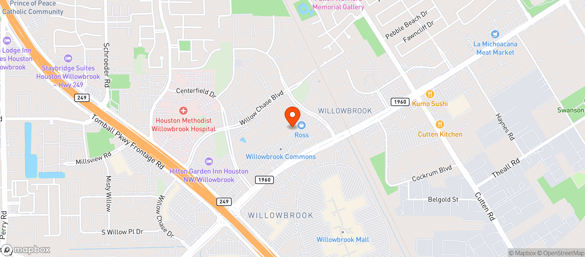 Map showing Total Wine