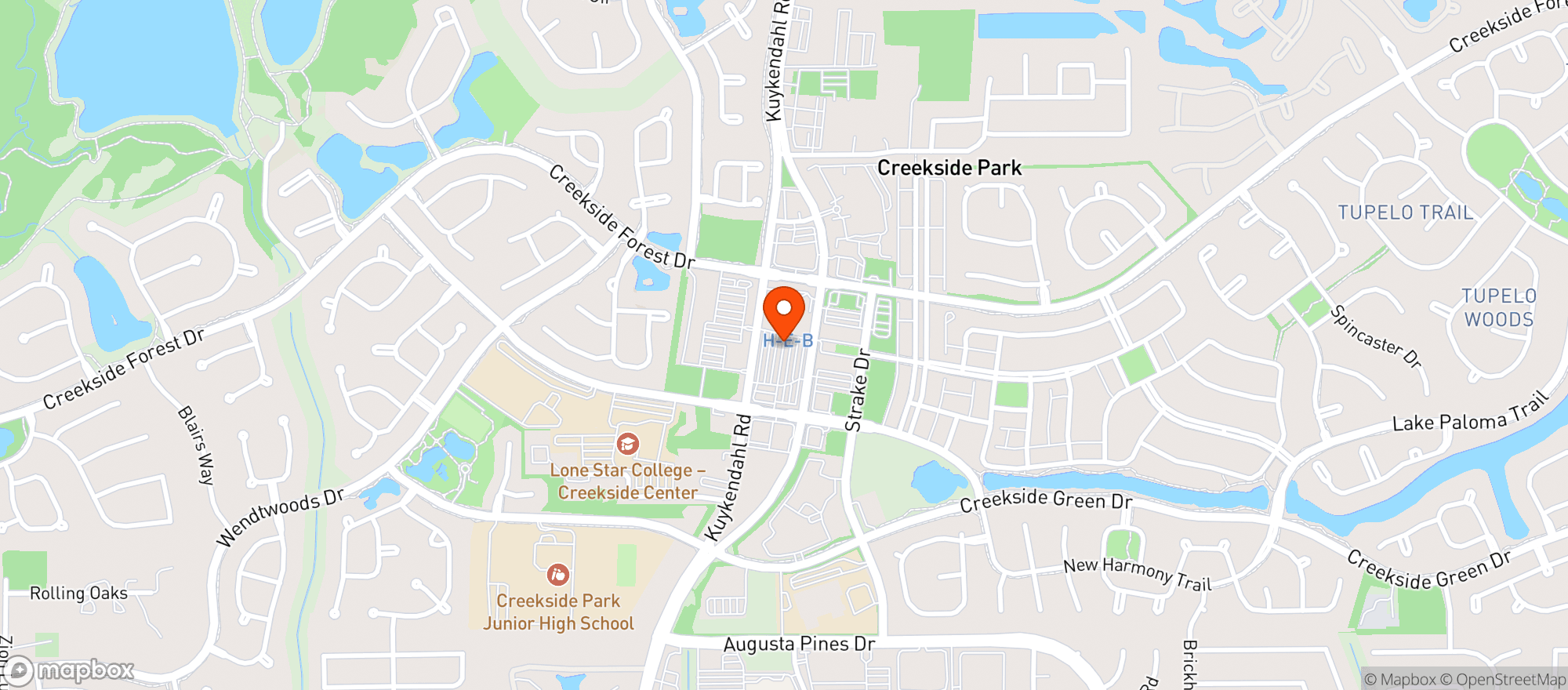 Map showing H E B Food Store