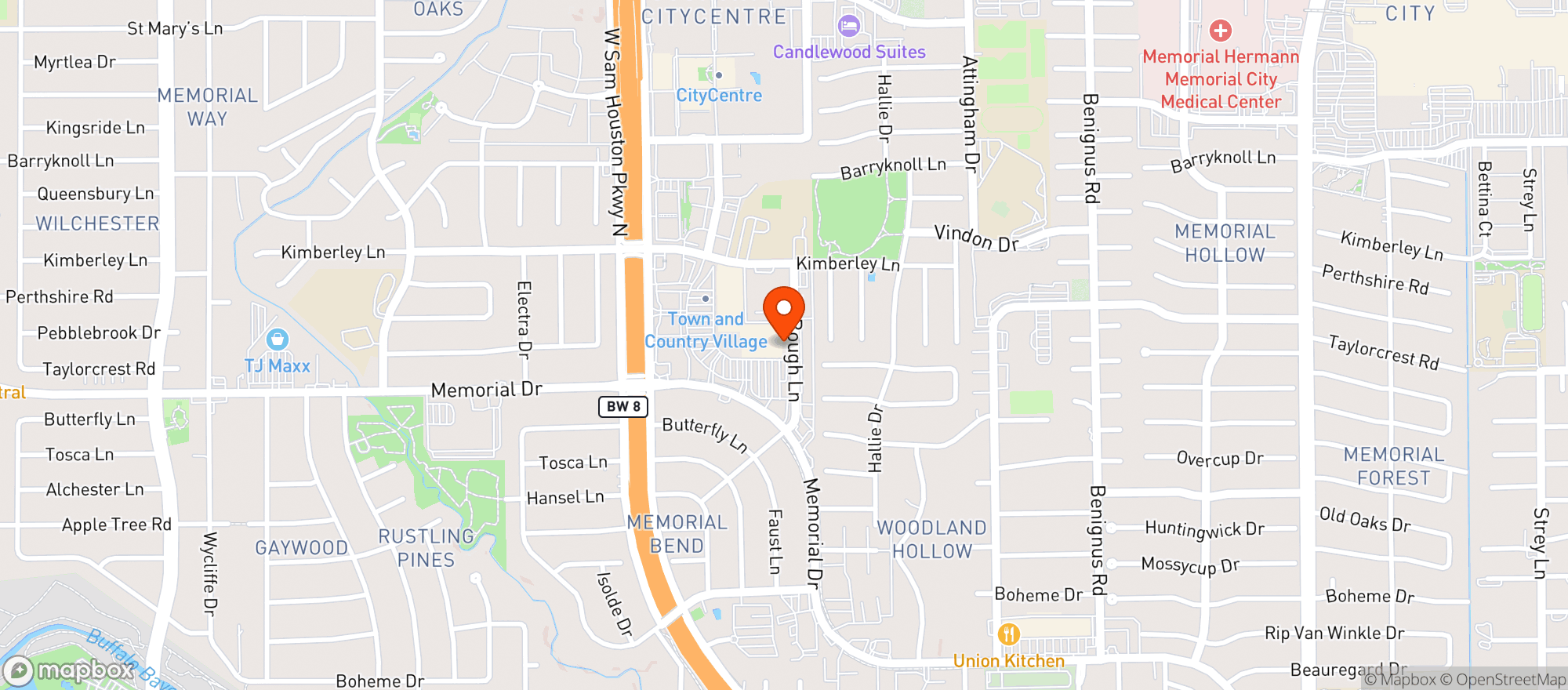 Map showing Randalls Food And Drug